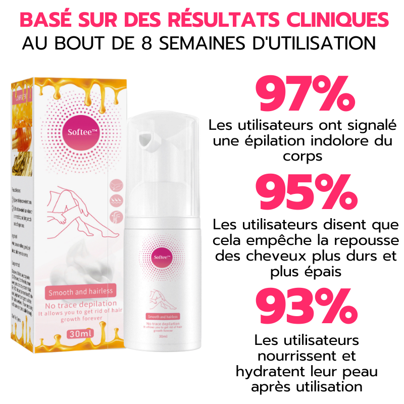 Softee™ Mousse d'épilation à la cire d'abeille