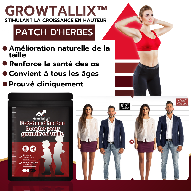 GrowTallix™️  Patch d'herbes pour l'augmentation de la taille