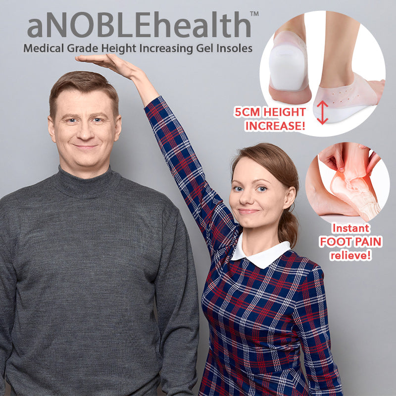 aNOBLEhealth™ Medical Grade Height Increasing Gel Insoles